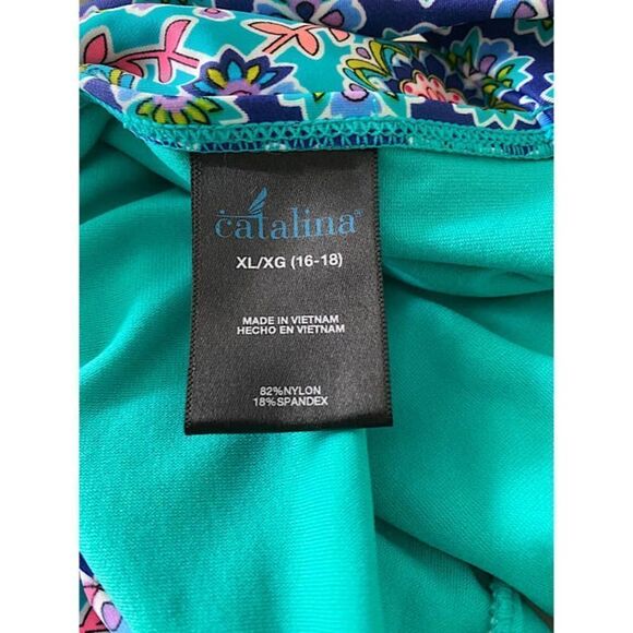 Catalina Turquoise Medallion Print One Piece Swimsuit‎ Size XL (16-18) - Picture 4 of 4